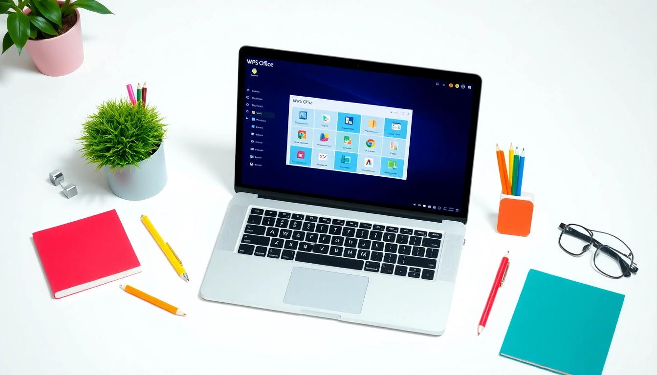 Download WPS Office with a user-friendly interface and vibrant office ambiance.