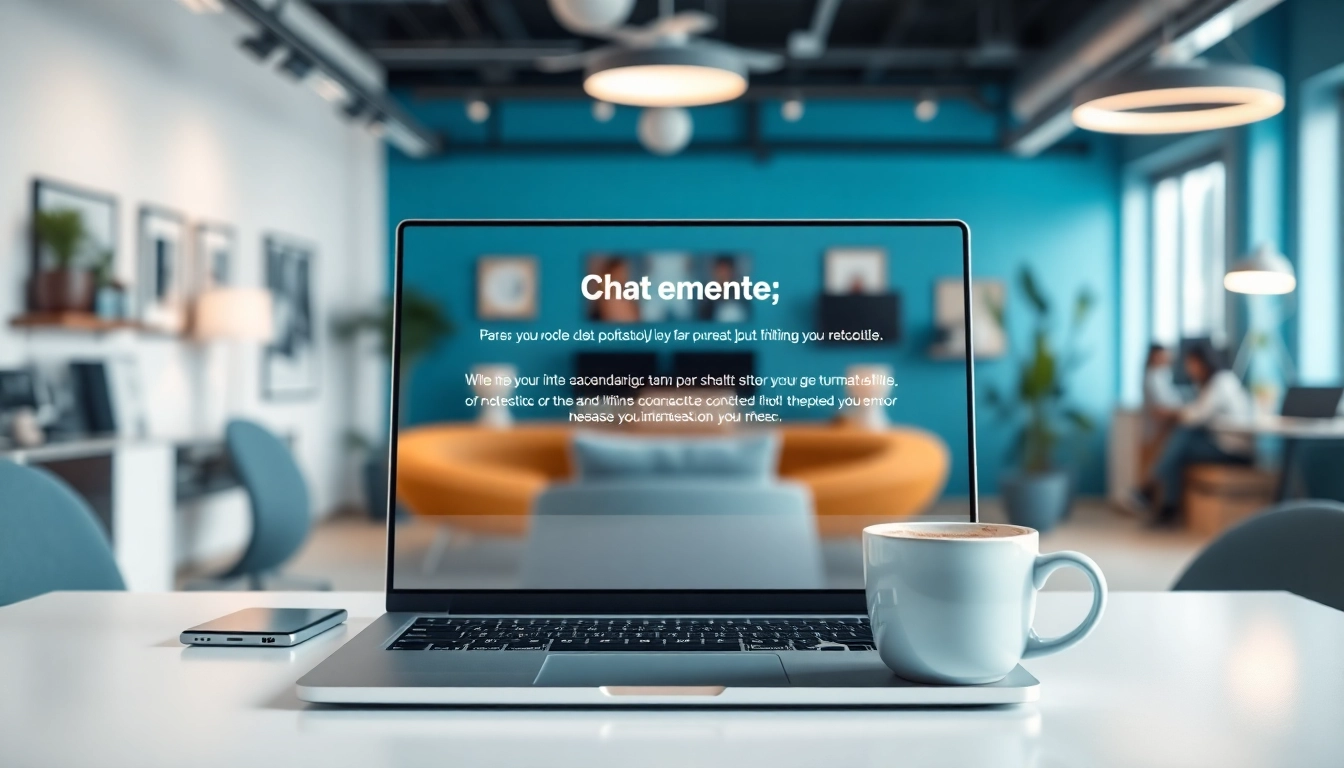Engaging AI bot for websites displayed on a sleek and modern tech interface