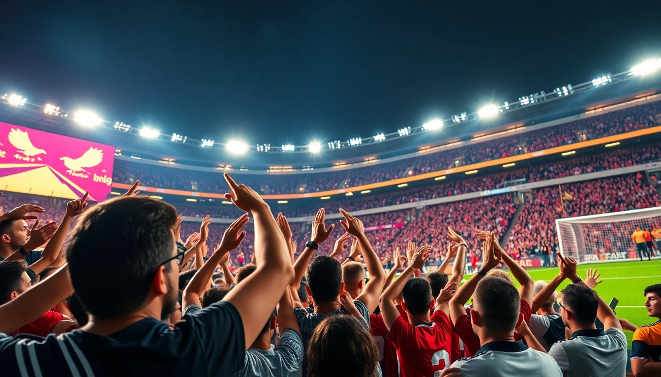 Engaged fans celebrate their favorite teams through situs judi bola, showcasing community spirit and excitement during matches.