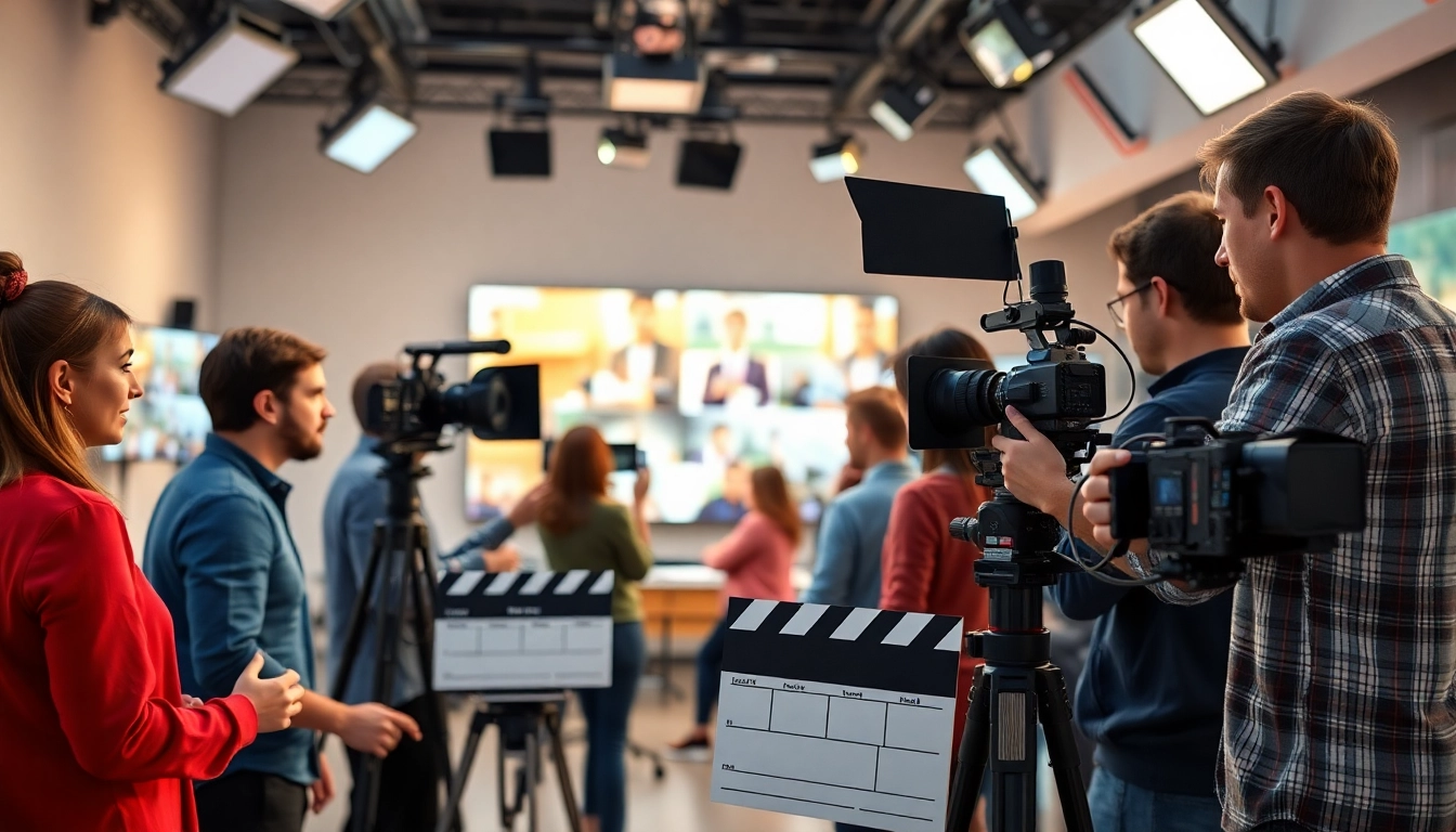 Showcase of edmonton production companies engaging in dynamic video projects with a professional team.